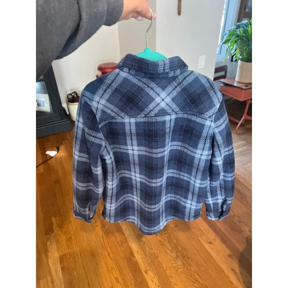 Weatherproof Boy's Sherpa Lined Fleece‎ Long Sleeve Button-Up Shirt Jacket 6-7